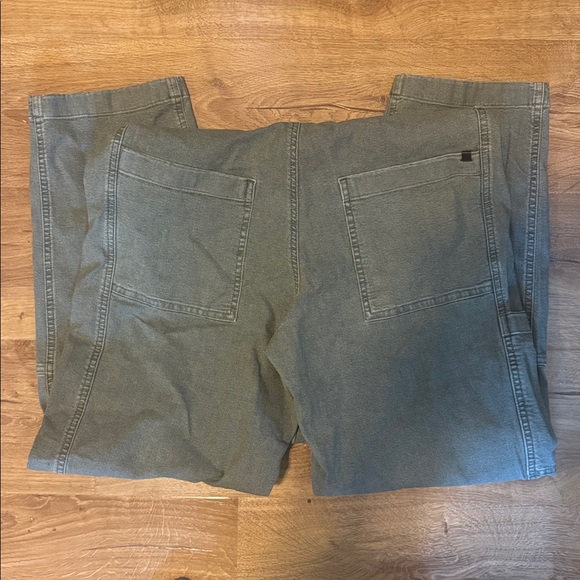 Duer stretch canvas overalls women’s large green brand new with tags - Picture 3 of 4